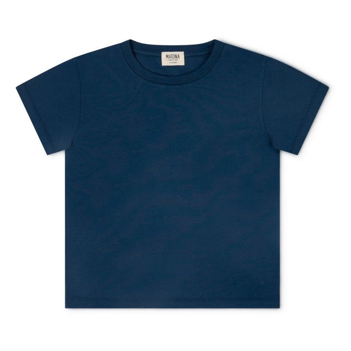 Jesse Organic Cotton T-shirt | Azul Marino- Imagen del producto n°0