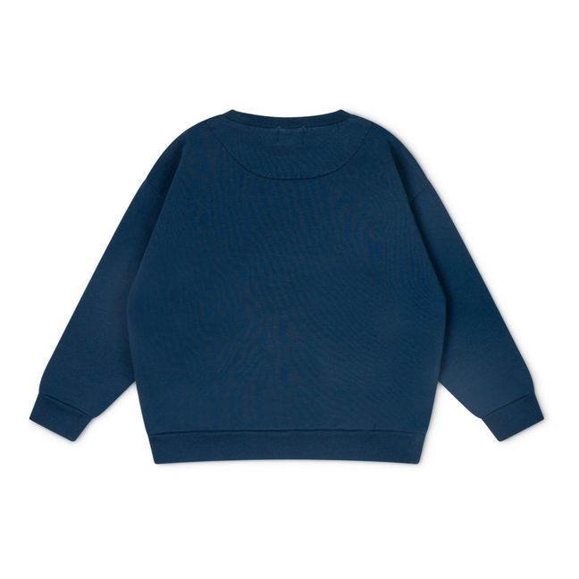 Malo Organic Cotton Sweatshirt Navy blue