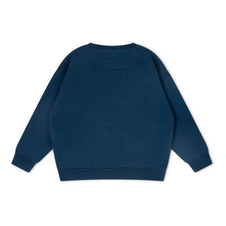 Malo Organic Cotton Sweatshirt | Navy blue- Product image n°5