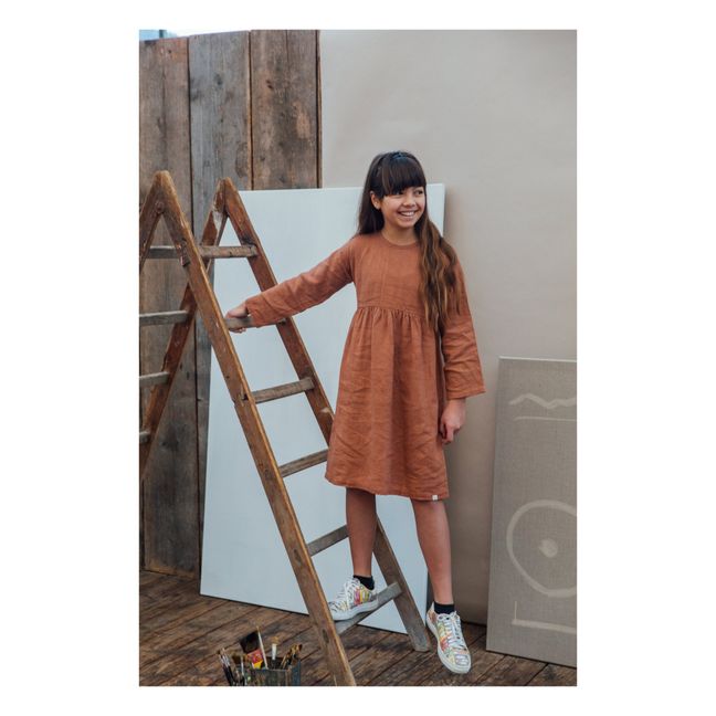 Lovis Linen Dress | Terracotta