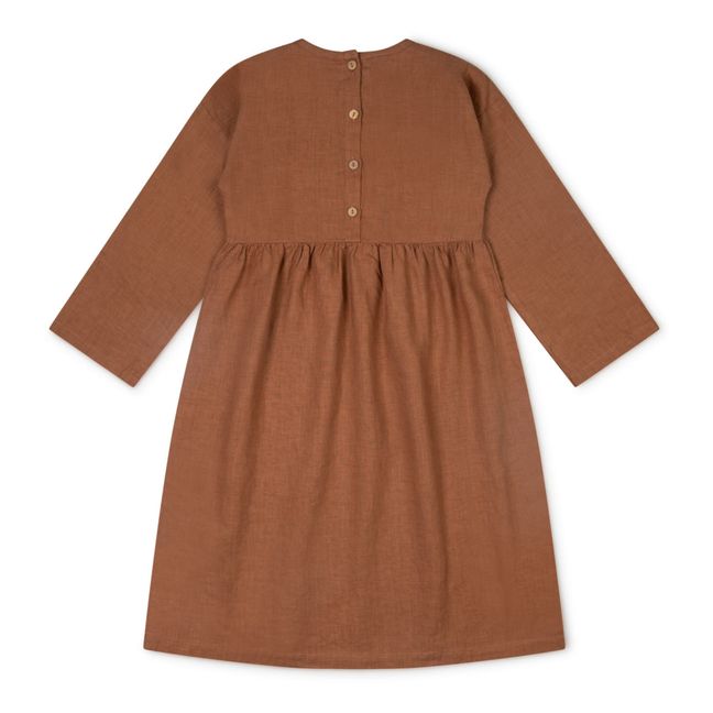 Lovis Linen Dress | Terracotta