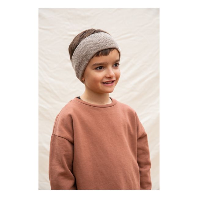 Recycled Wool Headband | Taupe brown