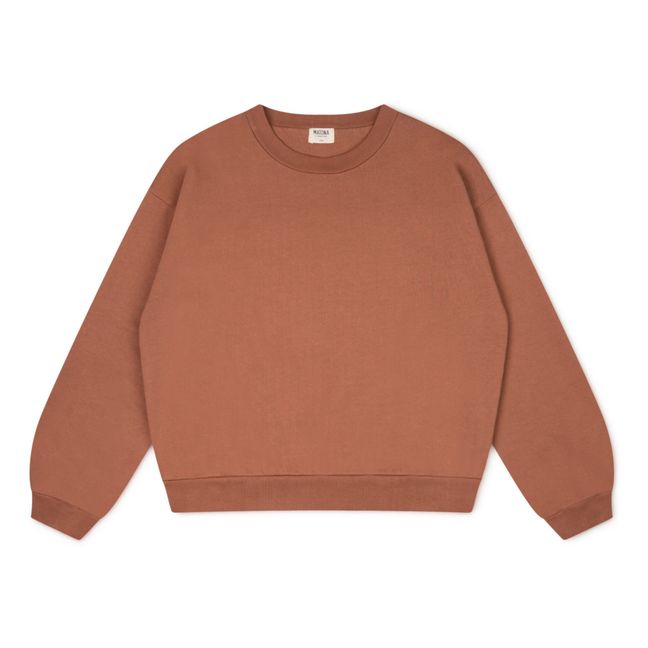 Malo Organic Cotton Sweatshirt - Women’s Collection  | Terracotta