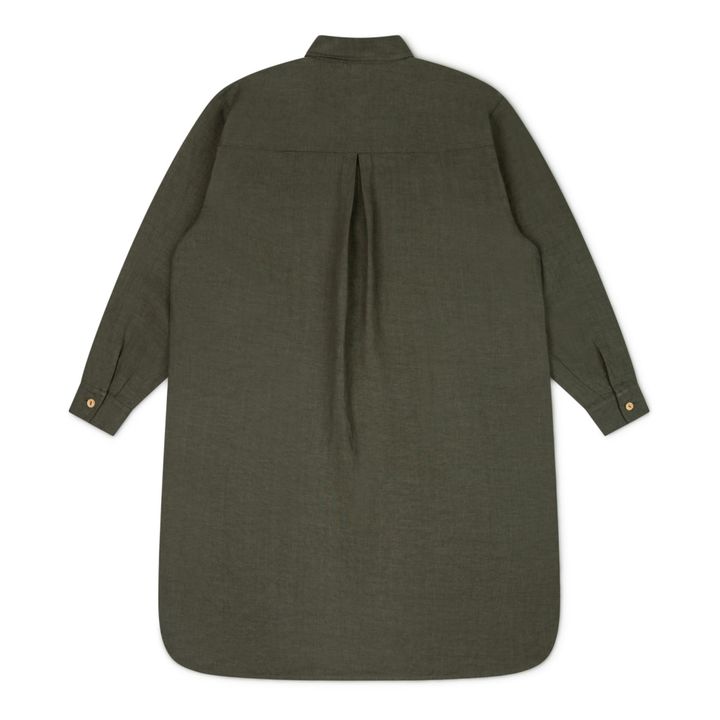 Pepi Linen Dress - Women’s Collection  | Verde Oscuro- Imagen del producto n°6