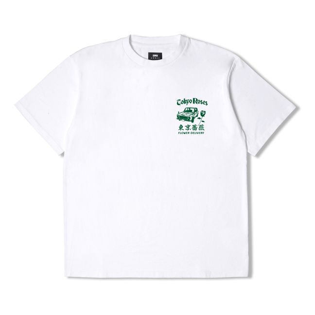 T-shirt Tokyo Roses  Blanc