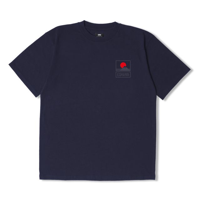 T-shirt Sunset  Bleu marine