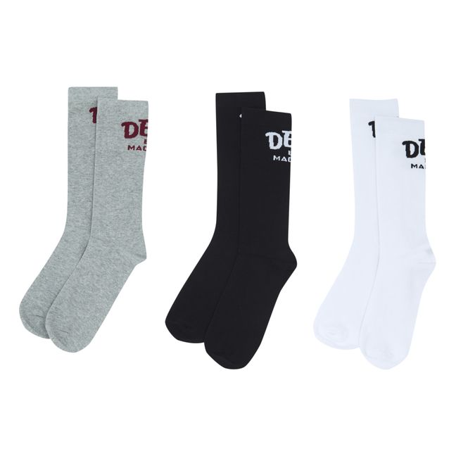 Curvy Socks - Set of 3 Grey