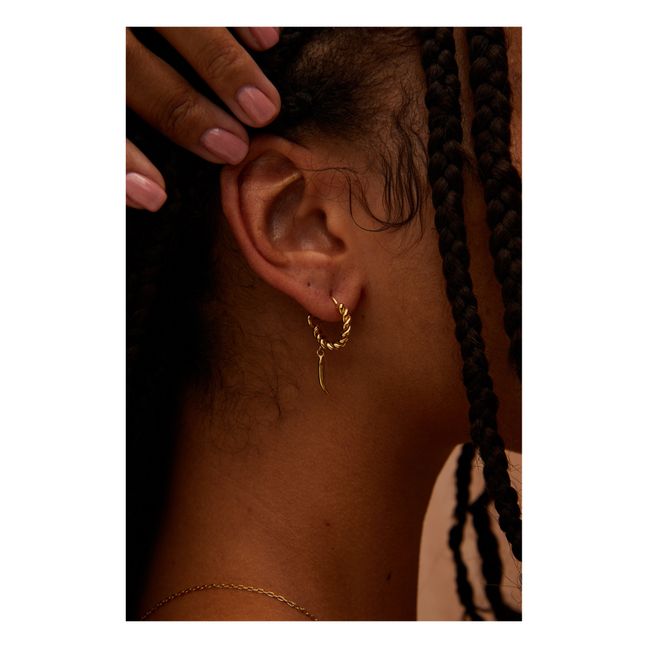 Jepesi Mini Hoop Earrings Gold