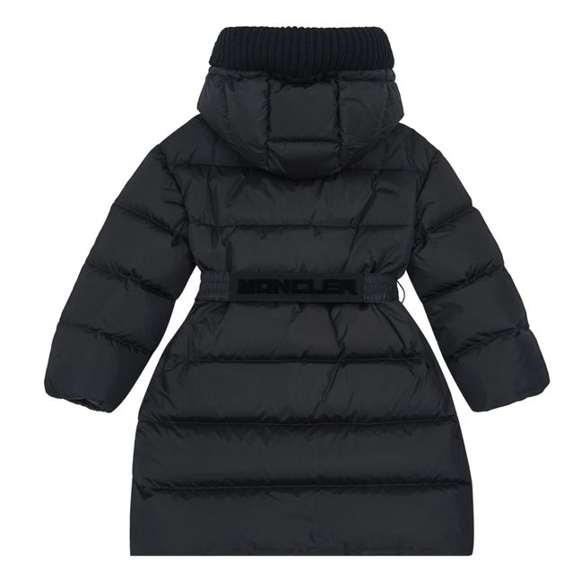 Chalain Long Puffer Jacket | Black