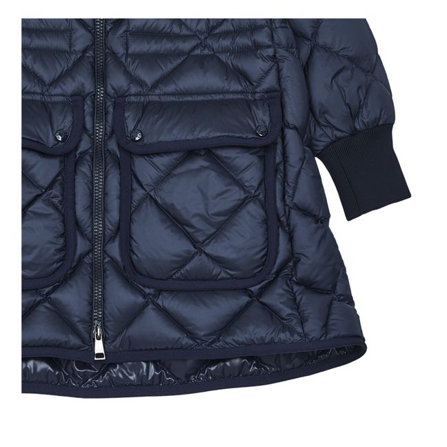 Doudoune Longue Anis | Bleu marine