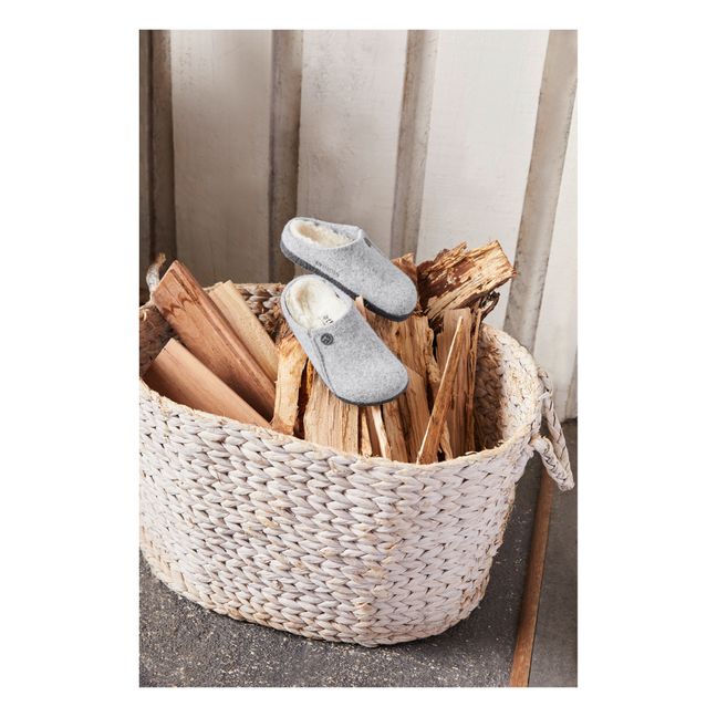 Zermatt Shearling Slippers | Grey