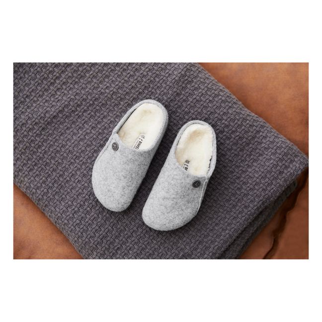 Zermatt Shearling Slippers | Grey