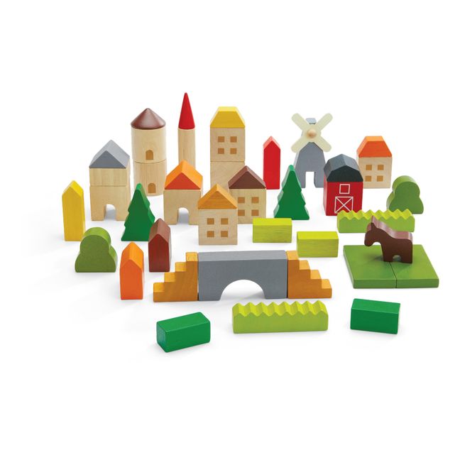 Juego de construcción de madera Campo
