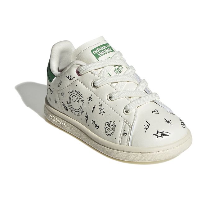 Stan Smith x André Saraiva Elastic Lace-Up Sneakers Cremefarben