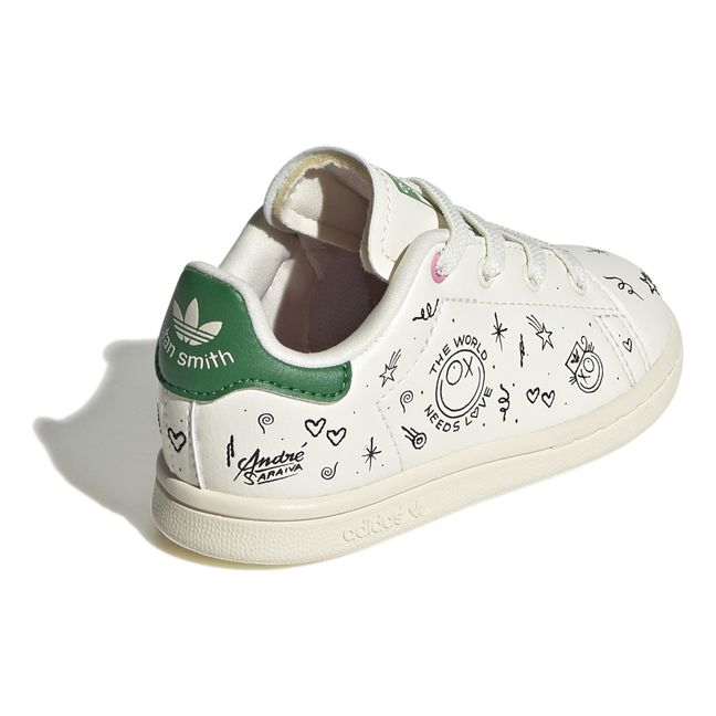 Stan Smith x André Saraiva Elastic Lace-Up Sneakers Crema