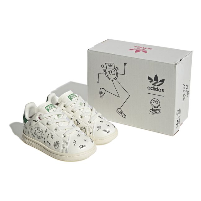 Stan Smith x André Saraiva Elastic Lace-Up Sneakers Cream