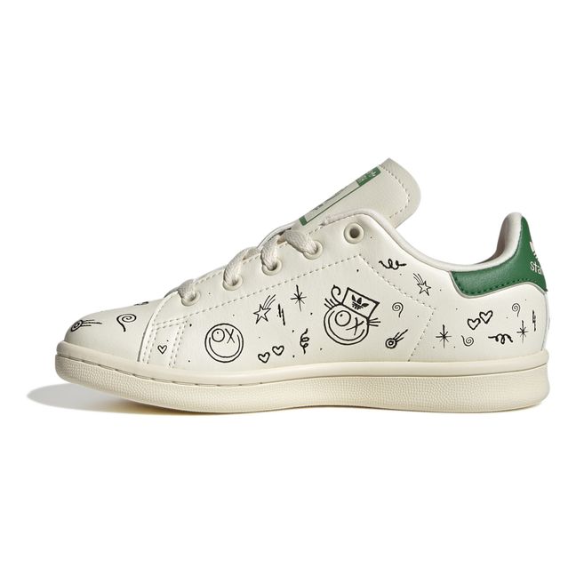 Stan Smith x André Saraiva Lace-Up Sneakers Cremefarben