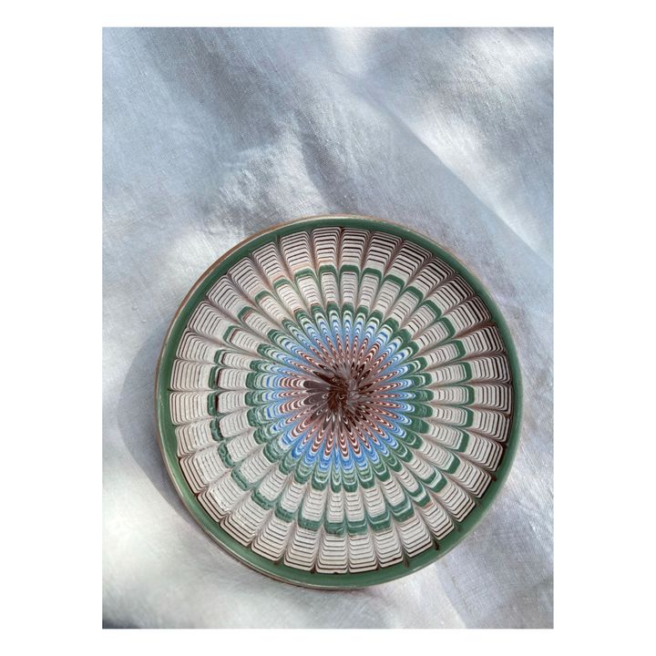 Assiette en céramique spirales- Image produit n°3
