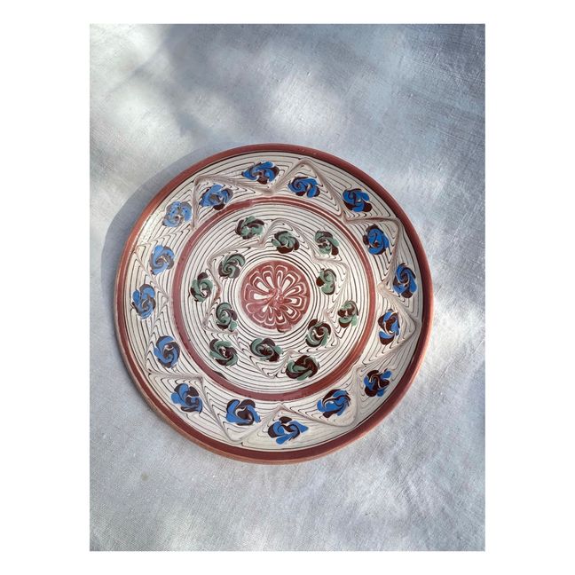 Assiette en céramique petites fleurs
