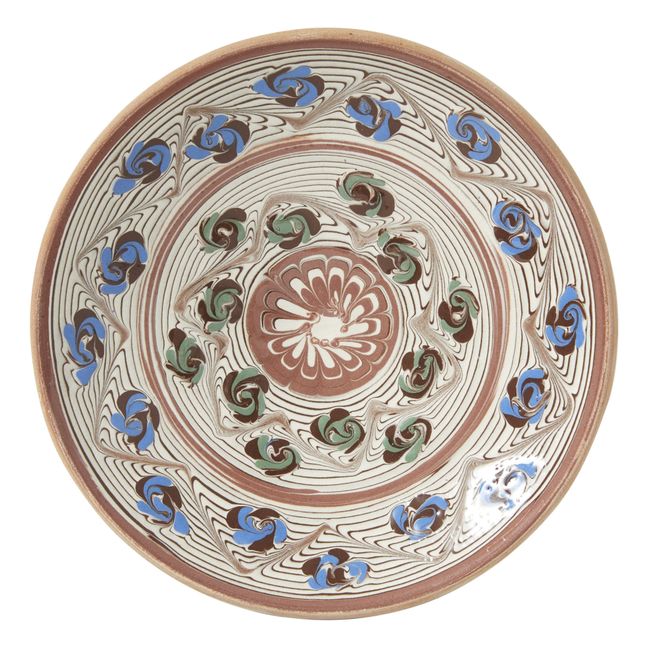 Assiette en céramique petites fleurs