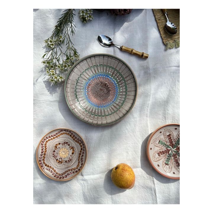 Assiette en céramique spirales- Image produit n°1