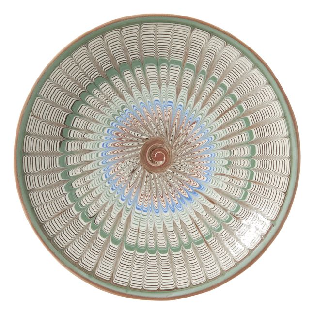 Plato de cerámica Espirales