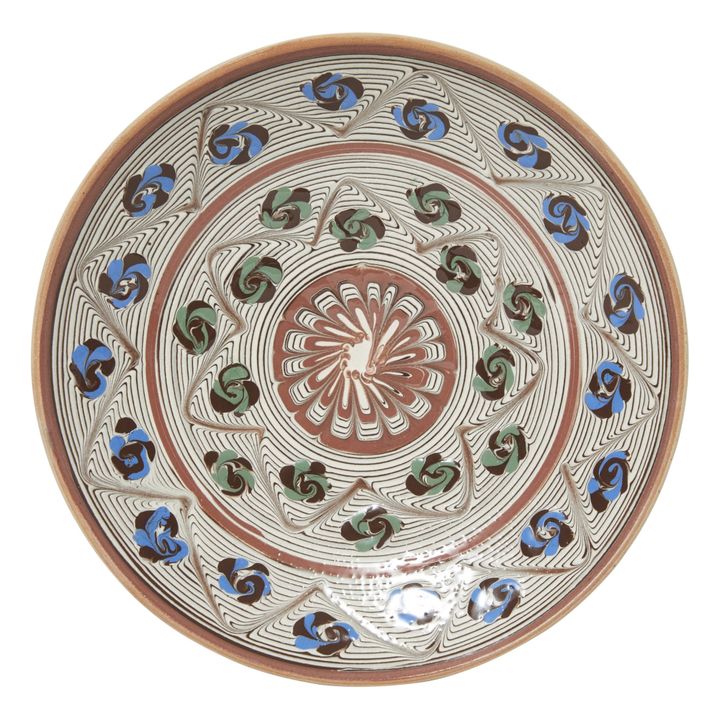 Assiette en céramique petites fleurs- Image produit n°0