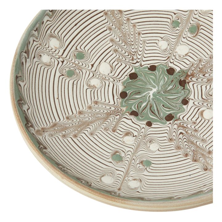 Snow Flower Ceramic Plate | Green- Product image n°4