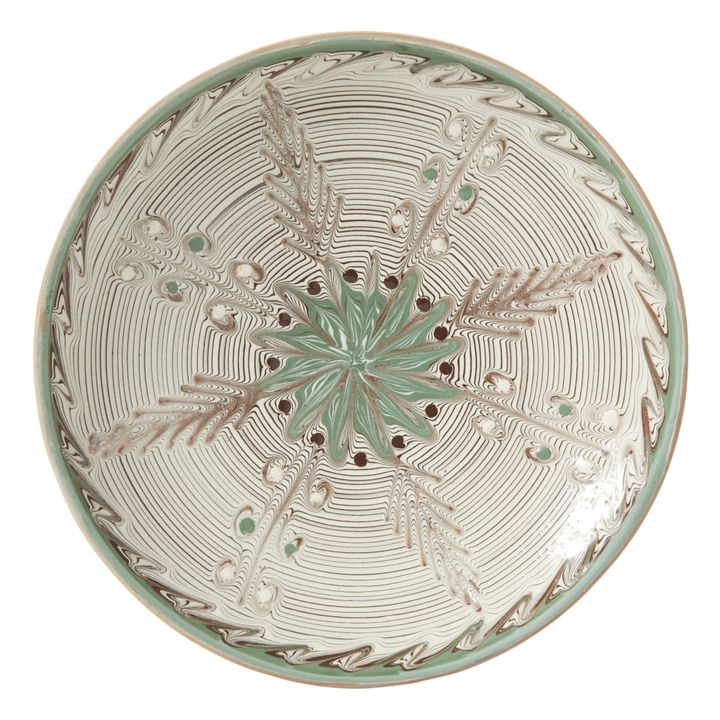 Snow Flower Ceramic Plate | Green- Product image n°6