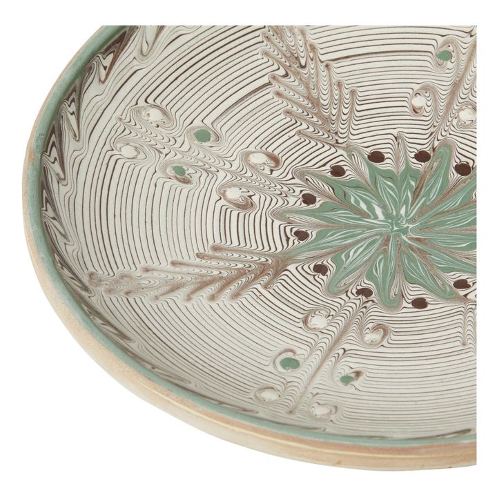 Snow Flower Ceramic Plate | Green- Product image n°8