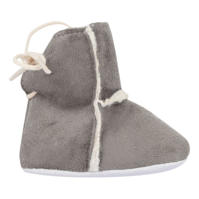 Sherpa Lined Booties | Grey