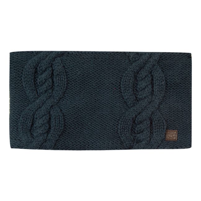 Cotton and Wool Snood Navy blue