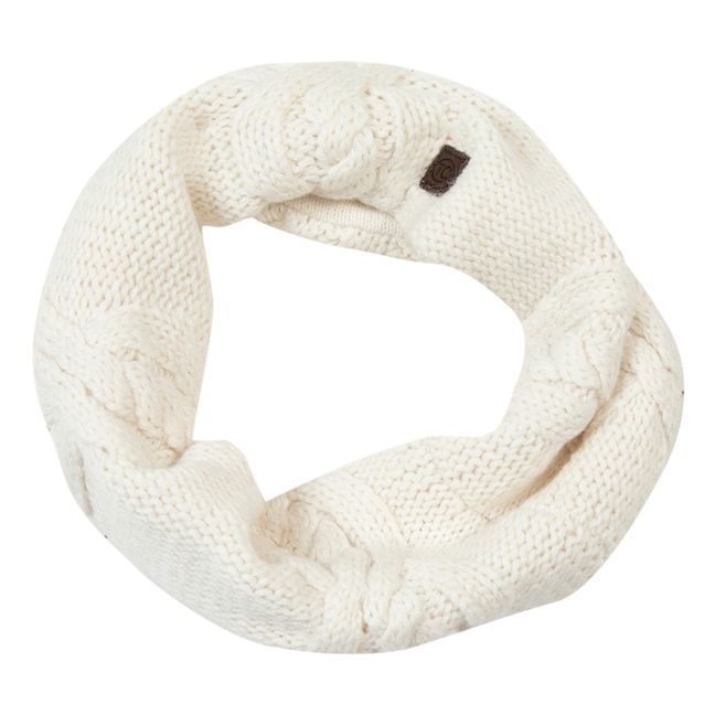 Cotton and Wool Snood Ecru
