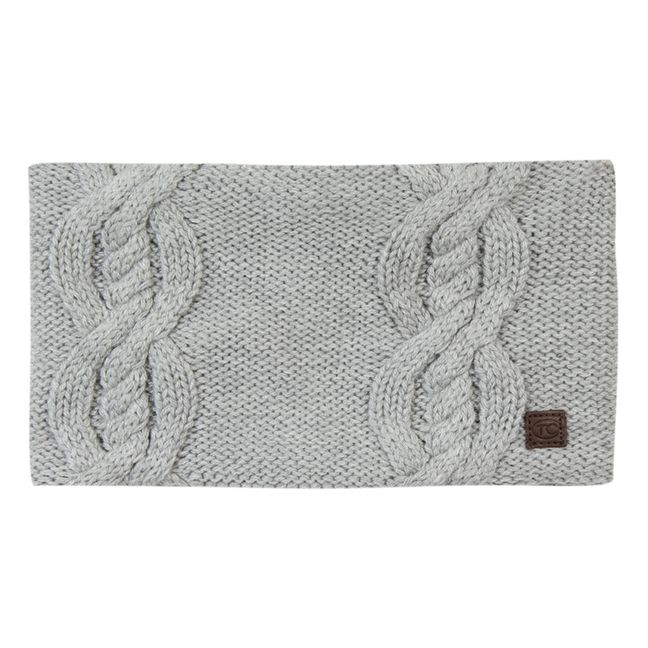 Cotton and Wool Snood Heather grey