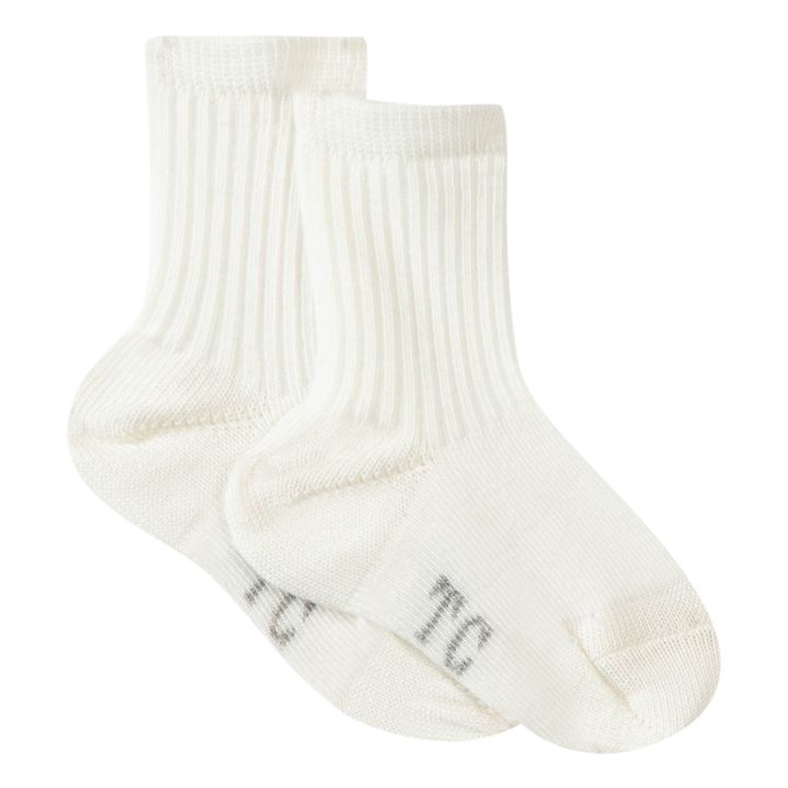 Ribbed Socks | Ecru- Product image n°0