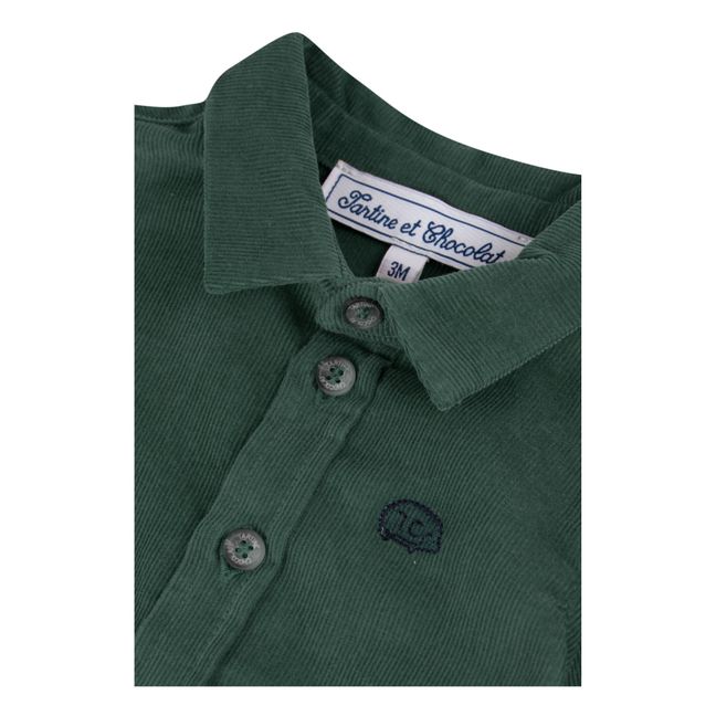 Velour Shirt | Verde Abeto
