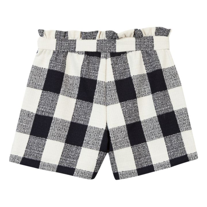 Checked Shorts | Navy blue- Product image n°1