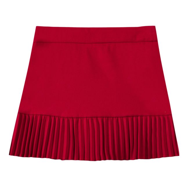 Pleated Skirt - Christmas Collection - Red