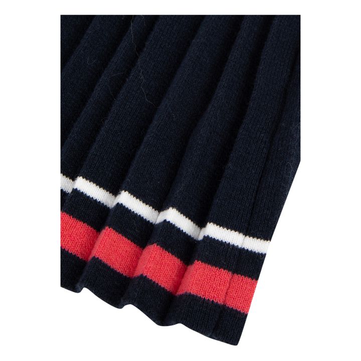 Pleated Knit Skirt | Navy- Produktbild Nr. 2