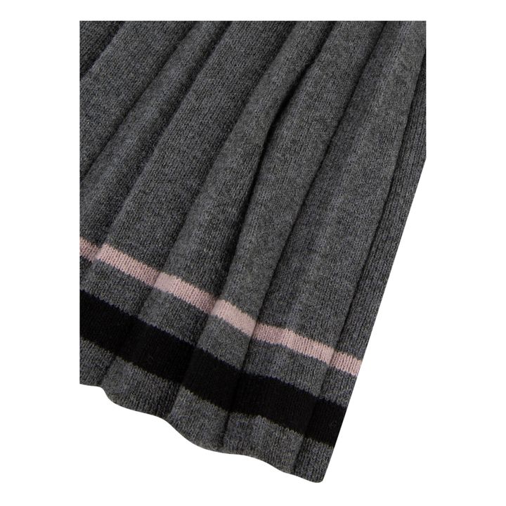 Pleated Knit Skirt | Grau Meliert- Produktbild Nr. 2