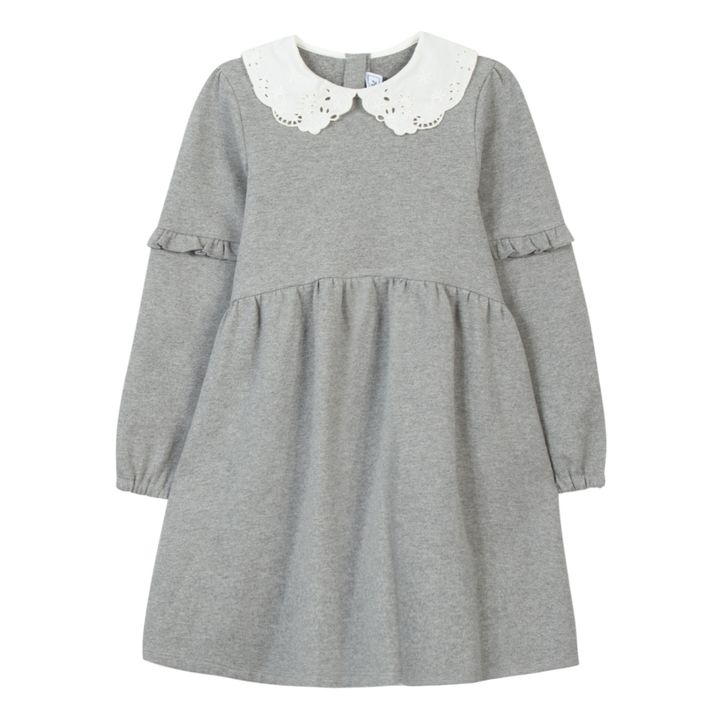 Lace Collar Dress Heather grey- Product image n°0