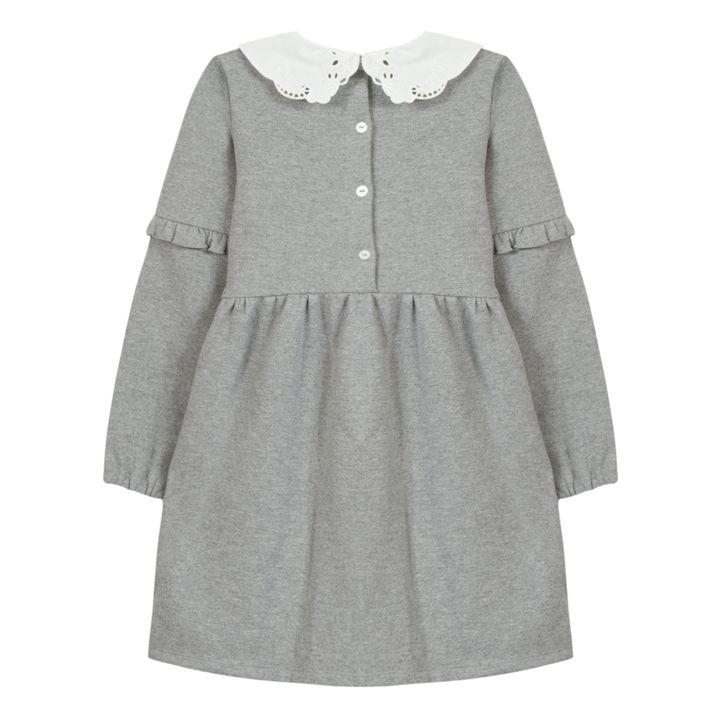 Lace Collar Dress Heather grey- Product image n°1