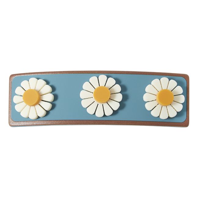 Barrette fleurs | Bleu