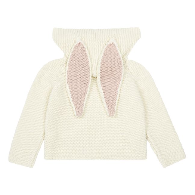 Sweat à Capuche Lapin | Ecru