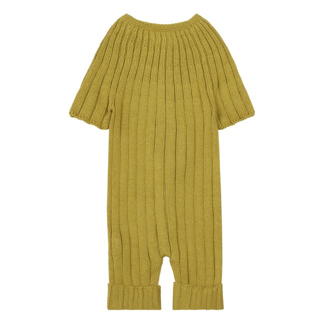 Knitted Playsuit Camel