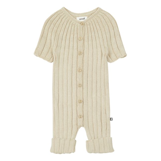 Knitted Playsuit | Beige