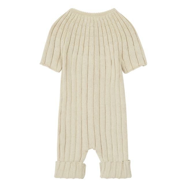 Knitted Playsuit Beige