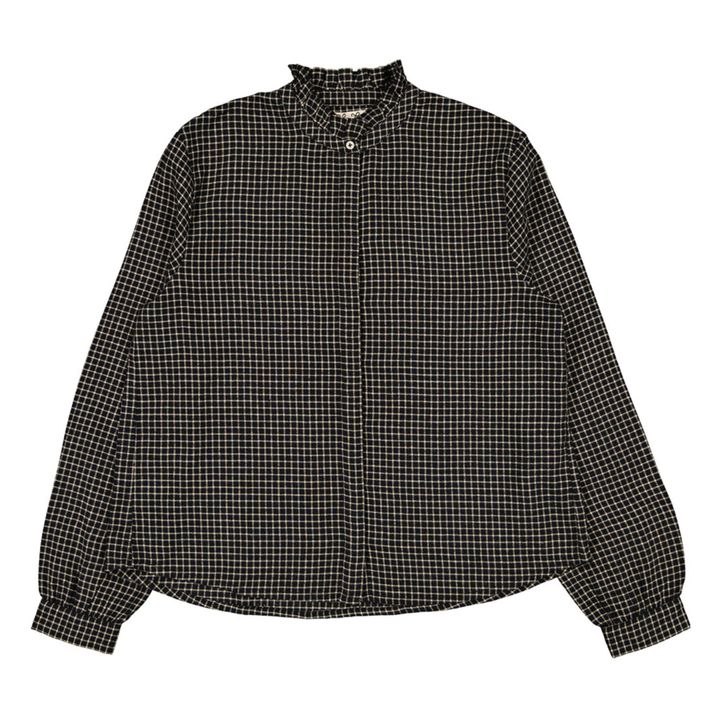 Hanouk Checked Blouse - Women’s Collection  | Black- Product image n°0