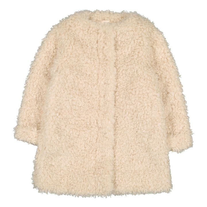 Cappotto finta pelliccia Lucianna | Ecru- Immagine del prodotto n°0