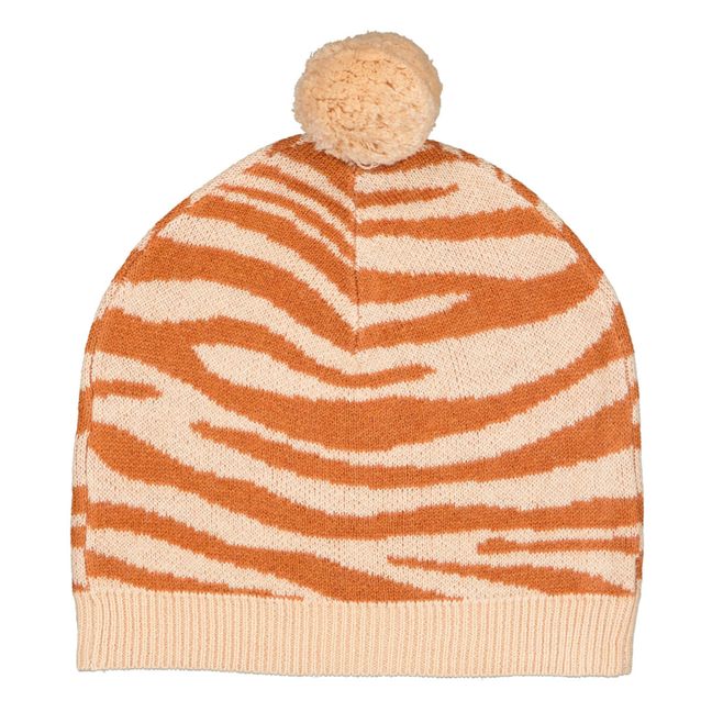 Nice Cotton and Wool Beanie Beige